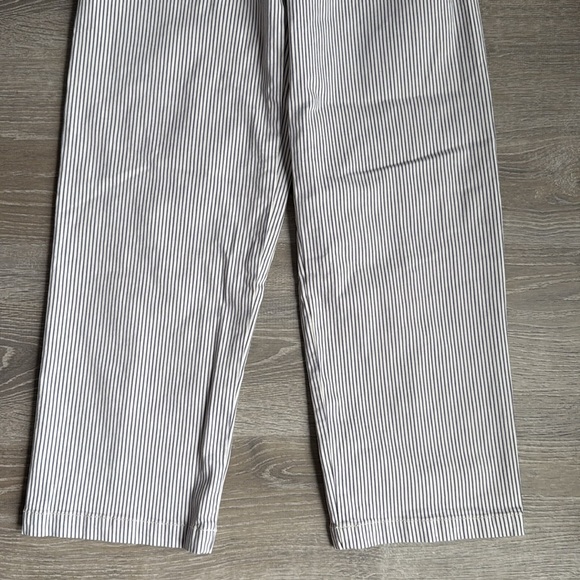 NEW Madewell Emmett Wide-Leg Crop Pant Yarn-Dyed Stripe: Welt Pocket Edition 23 - Picture 6 of 12